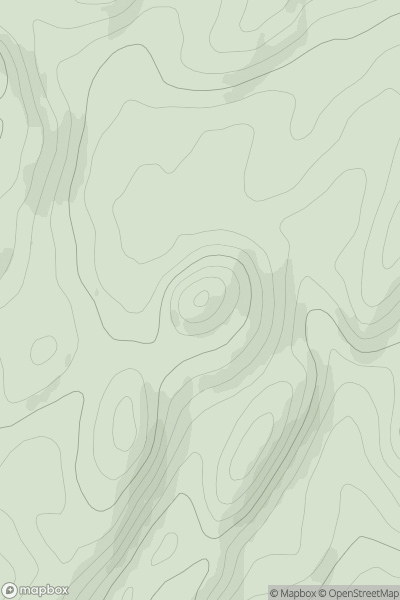 Thumbnail image for Cnoc na h-Eilde [Oban to Loch Fyne] showing contour plot for surrounding peak